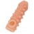 Телесная закрытая насадка с шариками Cock Sleeve Size M - 15,6 см. - KOKOS - в Новокуйбышевске купить с доставкой