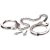 Металлические наручники Metal Leg Cuffs - Pipedream - купить с доставкой в Новокуйбышевске