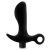 Черный анальный вибратор Silicone Vibrating Prostate Massager 01 - 10,8 см. - Blush Novelties - в Новокуйбышевске купить с доставкой