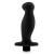 Черный анальный вибромассажёр Silicone Vibrating Prostate Massager 02 - 10,8 см. - Blush Novelties - в Новокуйбышевске купить с доставкой