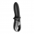 Черный анальный вибратор Hot Passion с функцией нагрева - Satisfyer - в Новокуйбышевске купить с доставкой