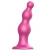Розовая насадка Strap-On-Me Dildo Plug Beads size S - Strap-on-me - купить с доставкой в Новокуйбышевске