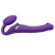 Фиолетовый безремневой вибрострапон Vibrating Bendable Strap-On - size L - Strap-on-me - купить с доставкой в Новокуйбышевске