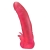 Розовая насадка для страпона с клиторальными лепестками - 18,5 см. - LOVETOY (А-Полимер) - купить с доставкой в Новокуйбышевске