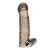 Дымчатая насадка на пенис с вибрацией  Vibrating Penis Enhancing Sleeve Extension - 13,3 см. - BlueLine - в Новокуйбышевске купить с доставкой