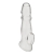 Прозрачная насадка для пениса Girthy Penis Enhancing Sleeve Extension - 17,1 см. - BlueLine - в Новокуйбышевске купить с доставкой