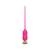 Розовый тонкий стимулятор Nipple Vibrator - 23 см. - I-MOON - купить с доставкой в Новокуйбышевске