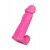 Розовая свеча в форме пениса - 13 см. - Pecado - купить с доставкой в Новокуйбышевске