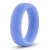 Голубое люминесцентное кольцо Silicone Glo Cock Ring - Blush Novelties - в Новокуйбышевске купить с доставкой