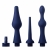 Набор из 3 универсальных насадок для анального душа Universal 3 Piece Silicone Enema Attachment Set - XR Brands - купить с доставкой в Новокуйбышевске
