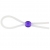 Прозрачное лассо с фиолетовой бусиной SILICONE COCK RING WITH BEAD LAVENDER - NMC - в Новокуйбышевске купить с доставкой