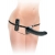 Черный страпон с вагинальной пробкой Deluxe Vibrating Penetrix Strap-On - 19 см. - Pipedream - купить с доставкой в Новокуйбышевске