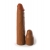 Коричневая насадка на член 2  Silicone X-tension - 20,3 см. - Pipedream - в Новокуйбышевске купить с доставкой