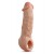 Телесная насадка-удлинитель Intrepid 9.25 Inch Realistic Penis Extender Sleeve - 23,5 см. - Blush Novelties - в Новокуйбышевске купить с доставкой