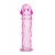 Гладкая розовая насадка с усиками под головкой - 12,5 см. - Toyfa Basic - в Новокуйбышевске купить с доставкой