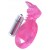 Розовая вибронасадка со стимулятор клитора   Язычок - Toyfa Basic - в Новокуйбышевске купить с доставкой