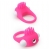 Розовое эрекционное кольцо с щеточкой LIT-UP SILICONE STIMU RING 5 - Dream Toys - в Новокуйбышевске купить с доставкой