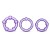 Набор из 3 фиолетовых эрекционных колец Stay Hard Beaded Cockrings - Blush Novelties - в Новокуйбышевске купить с доставкой