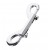 Серебристый двухсторонний карабин TOYFA Metal - ToyFa - купить с доставкой в Новокуйбышевске