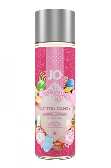 Смазка на водной основе Candy Shop Cotton Candy с ароматом сладкой ваты - 60 мл. - System JO - купить с доставкой в Новокуйбышевске