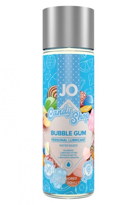 Смазка на водной основе Candy Shop Bubblegum с ароматом жвачки - 60 мл. - System JO - купить с доставкой в Новокуйбышевске