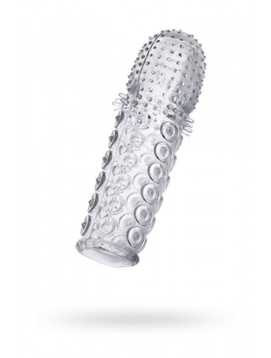 Прозрачная закрытая гелевая насадка - 13,5 см. - Toyfa Basic - в Новокуйбышевске купить с доставкой