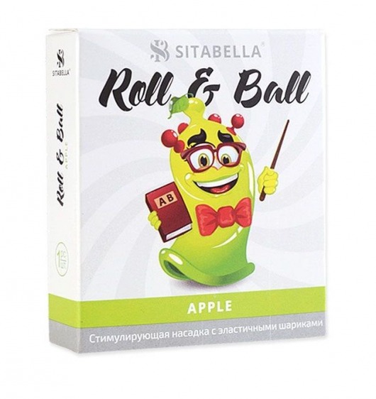 Стимулирующий презерватив-насадка Roll   Ball Apple - Sitabella - купить с доставкой в Новокуйбышевске