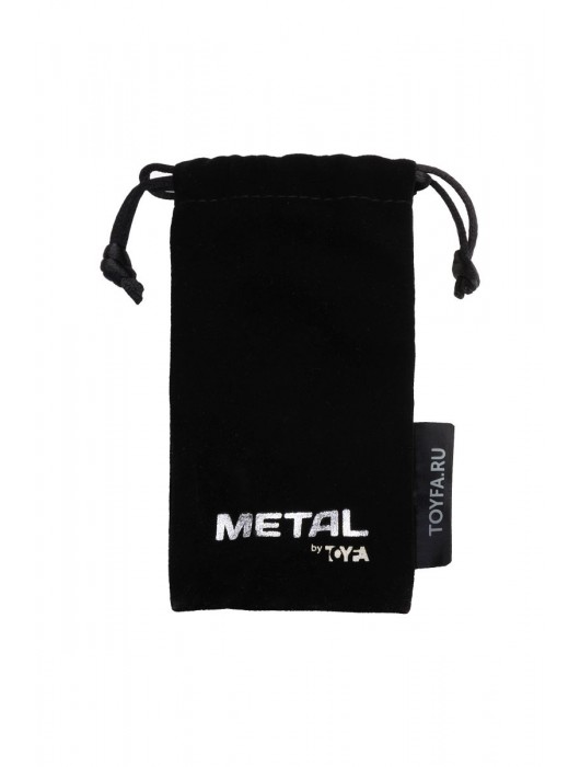 Серебристая коническая анальная пробка с красным кристаллом-сердечком - 7 см. - ToyFa - купить с доставкой в Новокуйбышевске