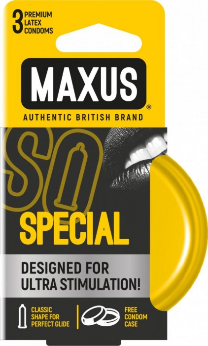 Презервативы с точками и рёбрами в железном кейсе MAXUS Special - 3 шт. - Maxus - купить с доставкой в Новокуйбышевске