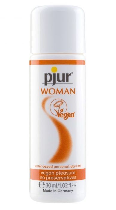 Лубрикант pjur WOMAN Vegan на водной основе - 30 мл. - Pjur - купить с доставкой в Новокуйбышевске