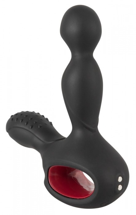 Черный вибромассажер простаты с нагревом и ротацией Prostate Plug - 14,5 см. - Orion - в Новокуйбышевске купить с доставкой