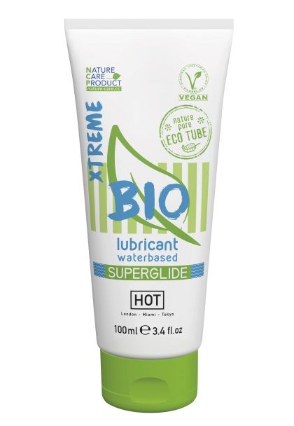 Интимный увлажняющий гель BIO SuperGlide Xtreme - 100 мл. - HOT - купить с доставкой в Новокуйбышевске