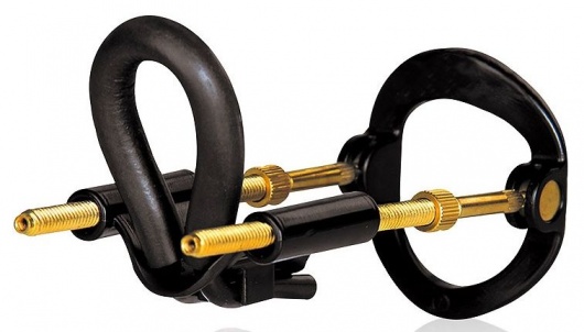 Черный экстендер-растяжитель пениса - Sex Expert - в Новокуйбышевске купить с доставкой