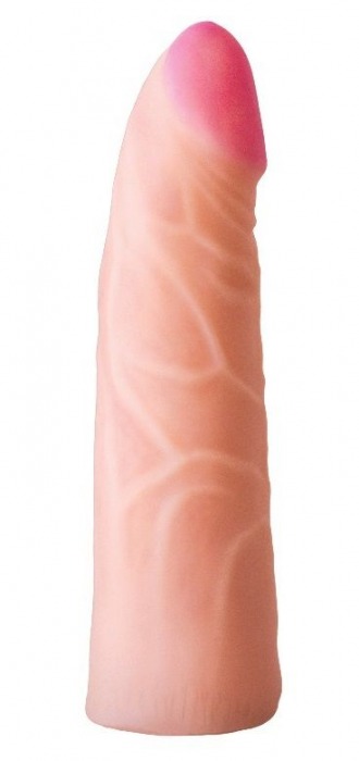 Фаллическая насадка на трусики харнесс - 17,5 см. - LOVETOY (А-Полимер) - купить с доставкой в Новокуйбышевске