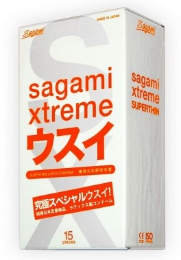 Ультратонкие презервативы Sagami Xtreme SUPERTHIN - 15 шт. - Sagami - купить с доставкой в Новокуйбышевске