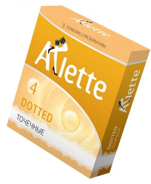 Презервативы Arlette Dotted с точечной текстурой - 3 шт. - Arlette - купить с доставкой в Новокуйбышевске