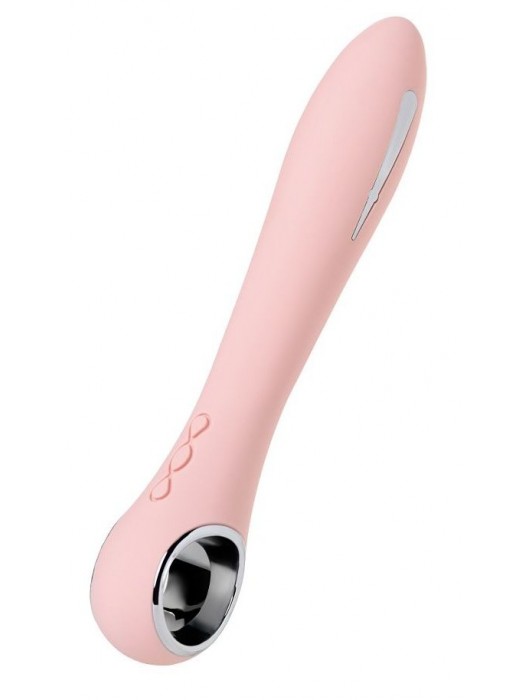 Розовый силиконовый вибратор с электростимуляцией GALVANI VIBE - 21 см. - ToyFa - купить с доставкой в Новокуйбышевске