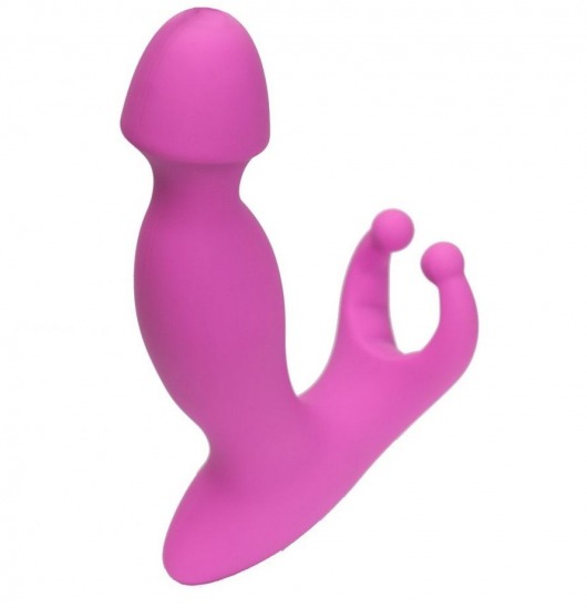 Розовый стимулятор простаты с усиками - 15 см. - 4sexdreaM - в Новокуйбышевске купить с доставкой