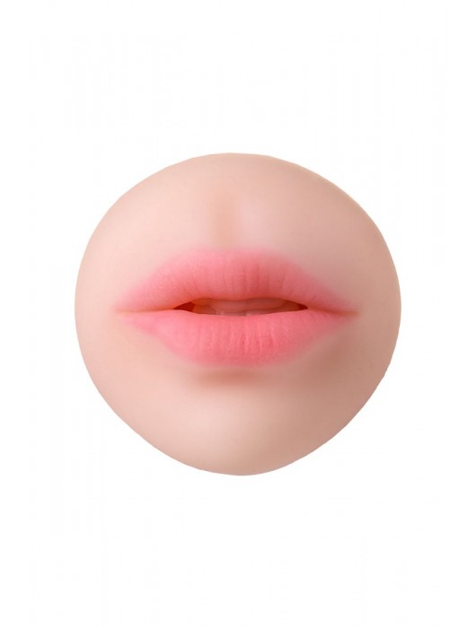 Телесный двусторонний мастурбатор Pretty Mouth - ротик и вагина - ToyFa - в Новокуйбышевске купить с доставкой