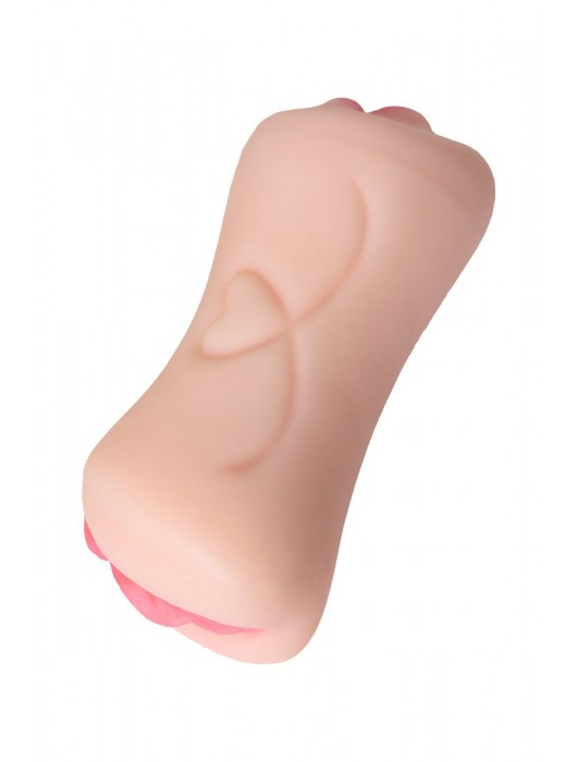 Телесный двусторонний мастурбатор Pretty Mouth - ротик и вагина - ToyFa - в Новокуйбышевске купить с доставкой