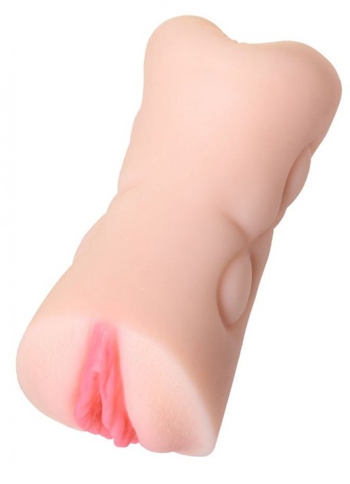 Телесный двусторонний мастурбатор Rich Fruit - вагина и анус - ToyFa - в Новокуйбышевске купить с доставкой