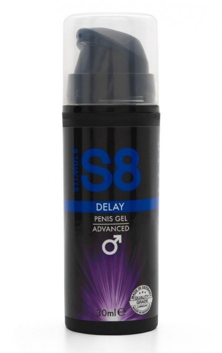 Пролонгирующий гель для мужчин S8 Delay Gel - 30 мл. - Stimul8 - купить с доставкой в Новокуйбышевске