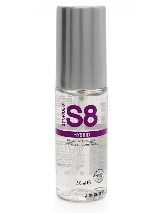 Cмазка на водно-силиконовой основе S8 Hybrid - 50 мл. - Stimul8 - купить с доставкой в Новокуйбышевске