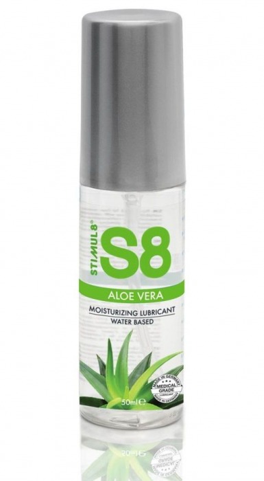Лубрикант на водной основе S8 Aloe Vera Lube с алоэ вера - 50 мл. - Stimul8 - купить с доставкой в Новокуйбышевске
