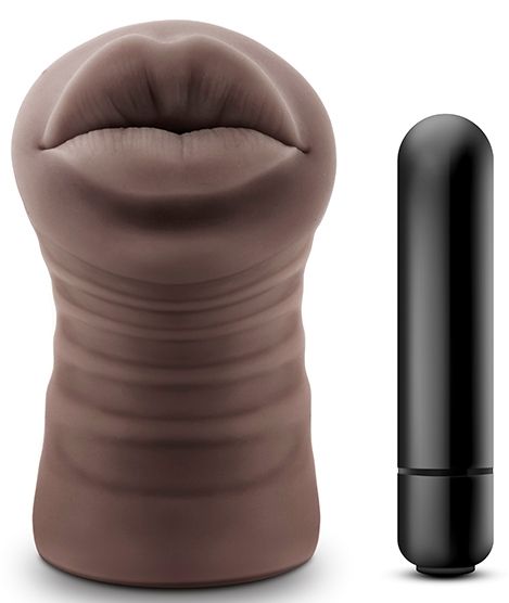Коричневый мастурбатор-ротик Renee - Blush Novelties - в Новокуйбышевске купить с доставкой