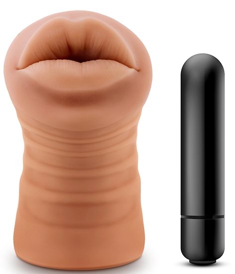 Кофейный мастурбатор-ротик Isabella - Blush Novelties - в Новокуйбышевске купить с доставкой
