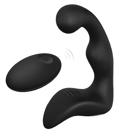 Черный вибромассажер простаты REMOTE BOOTY PLEASER - Dream Toys - в Новокуйбышевске купить с доставкой