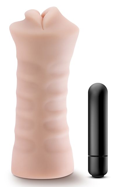 Телесный мастурбатор-ротик Angie - Blush Novelties - в Новокуйбышевске купить с доставкой
