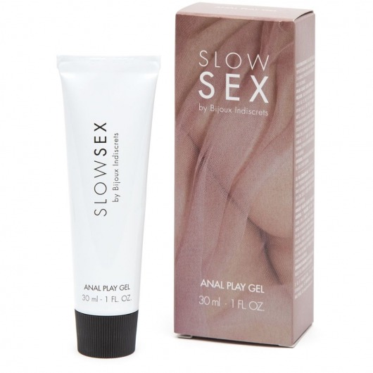 Лубрикант на водной основе Slow Sex Anal Play Gel - 30 мл. - Bijoux Indiscrets - купить с доставкой в Новокуйбышевске