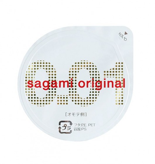Супертонкий презерватив Sagami Original 0.01 - 1 шт. - Sagami - купить с доставкой в Новокуйбышевске